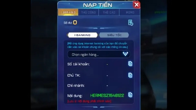 Chỉ với 3 bước thực hiện cơ bản là bạn có thể hoàn tất quá trình nạp tiền tại cổng game Chỉ với 3 bước thực hiện cơ bản là bạn có thể hoàn tất quá trình nạp tiền tại cổng game